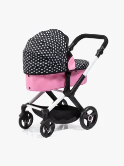 BayerDesign Dukker & Bamser-Bayer Design Xeo Dukkevogn, Sort/Lyserød