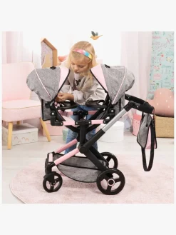 Dukker & Bamser|BayerDesign Bayer Design Xeo Twin Tvillingedukkevogn, Grå