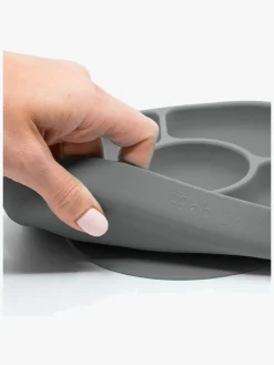 bblüv Spisetid-Anti-spill Tallerken & Ske, Grå