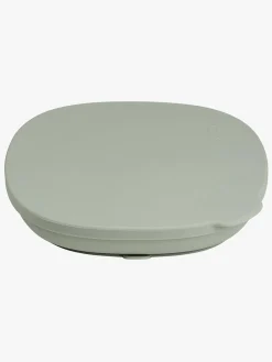 b.box Spisetid-Tallerken med Låg Silikone, Sage