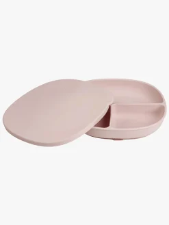 Spisetid|b.box Tallerken med Låg Silikone, Blush Lyserød