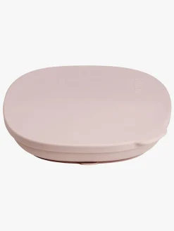 Spisetid|b.box Tallerken med Låg Silikone, Blush Lyserød