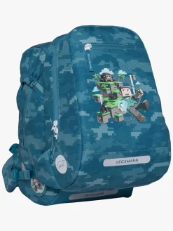 Tasker|Beckmann Classic Rygsæk 22L, Jungle Game Grøn/Blå