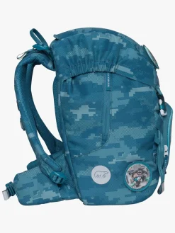 Tasker|Beckmann Classic Rygsæk 22L, Jungle Game Grøn/Blå