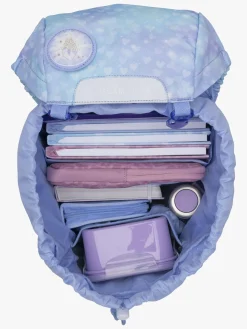 Tasker|Beckmann Classic Rygsæk 22L, Unicorn Princess Ice Blue Blå/Hvid