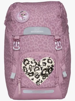 Tasker|Beckmann MAXI Rygsæk 28L inkl Penalhus, Flaske & Madkasse, Furry