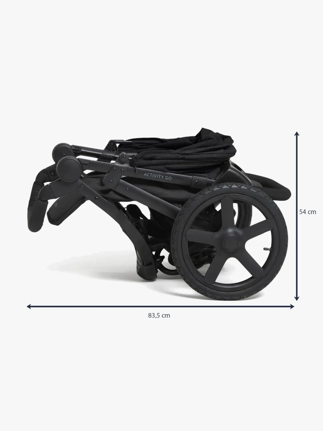 Aktivitetsvogne|Beemoo Activity Go Aktivitetsklapvogn, Black Sort