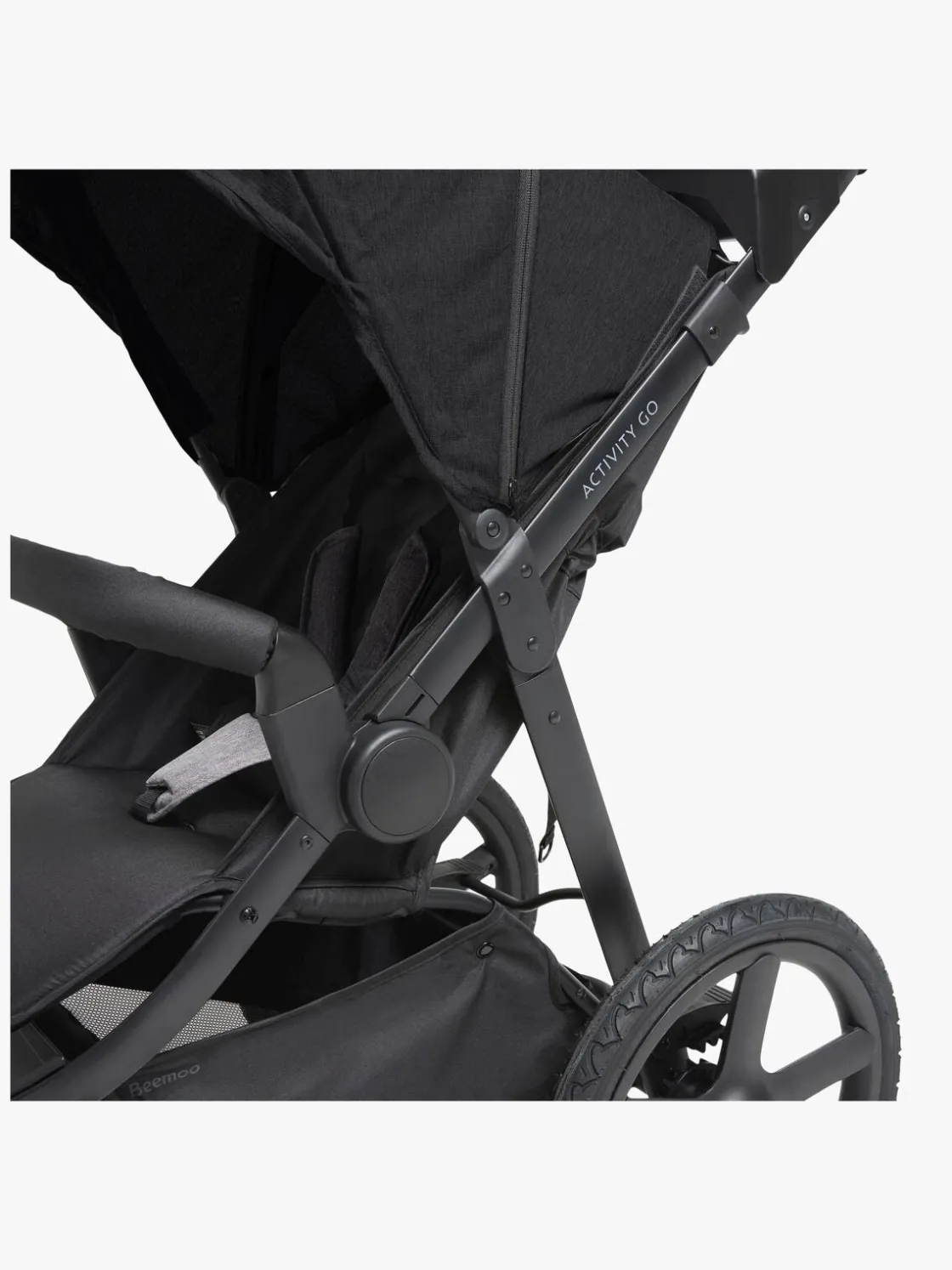 Aktivitetsvogne|Beemoo Activity Go Aktivitetsklapvogn, Black Sort