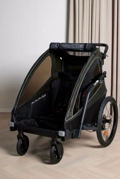 Aktivitetsvogne|Beemoo Activity Sport Cykelanhænger inkl. Regnslag, Green