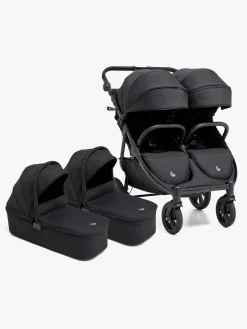 Beemoo Søskendevogne-BFF60 2 Søskendevogn inkl. Liggedele, Night Black