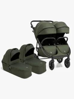 Søskendevogne|Beemoo BFF60 2 Søskendevogn inkl. Liggedele, Dark Forest