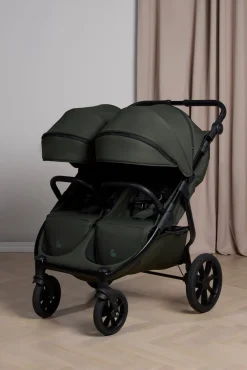 Søskendevogne|Beemoo BFF60 2 Søskendevogn inkl. Liggedele, Dark Forest