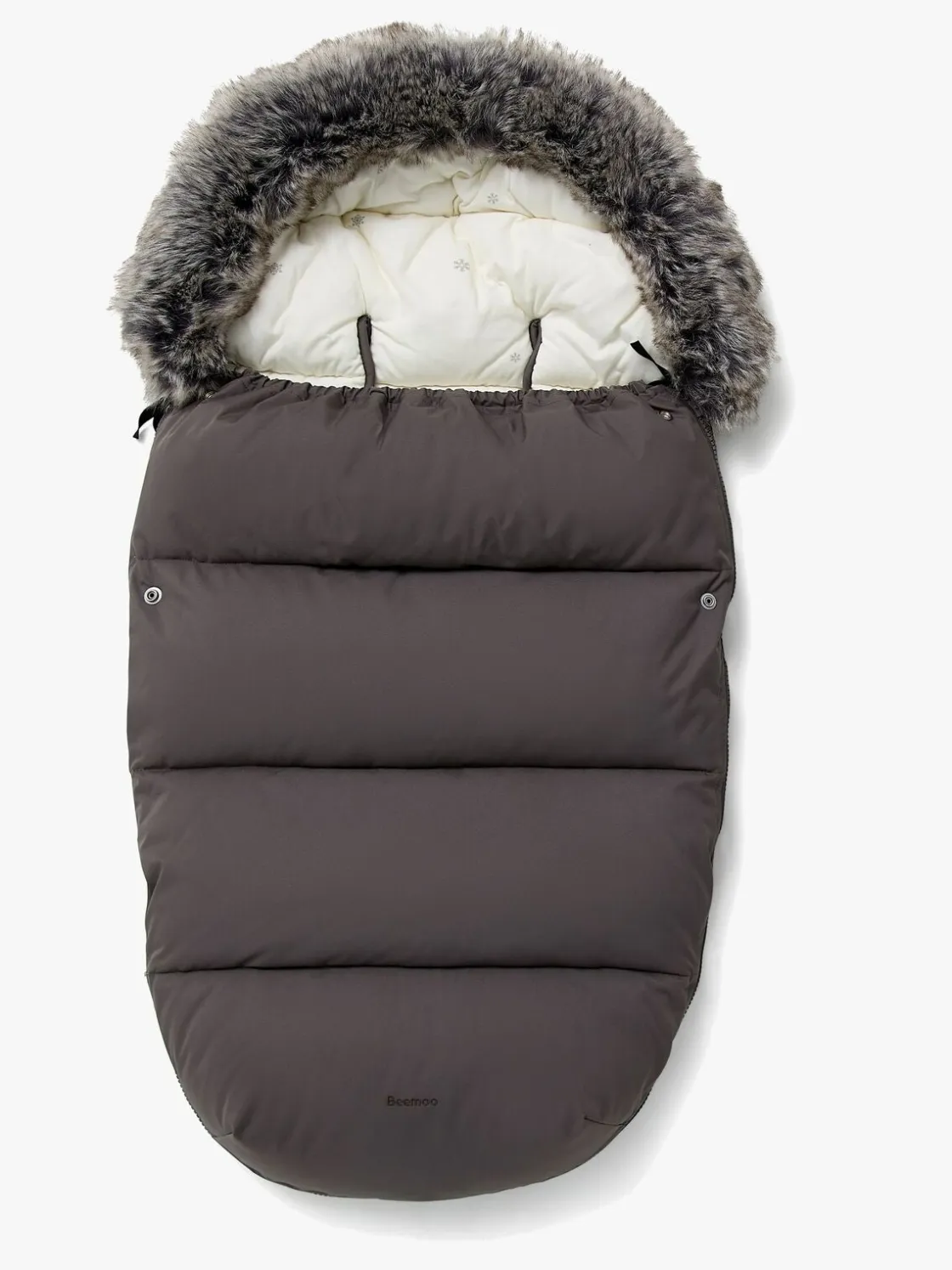 Køreposer|Beemoo Brisk Vinterkørepose, Grey/Snowflake Grå