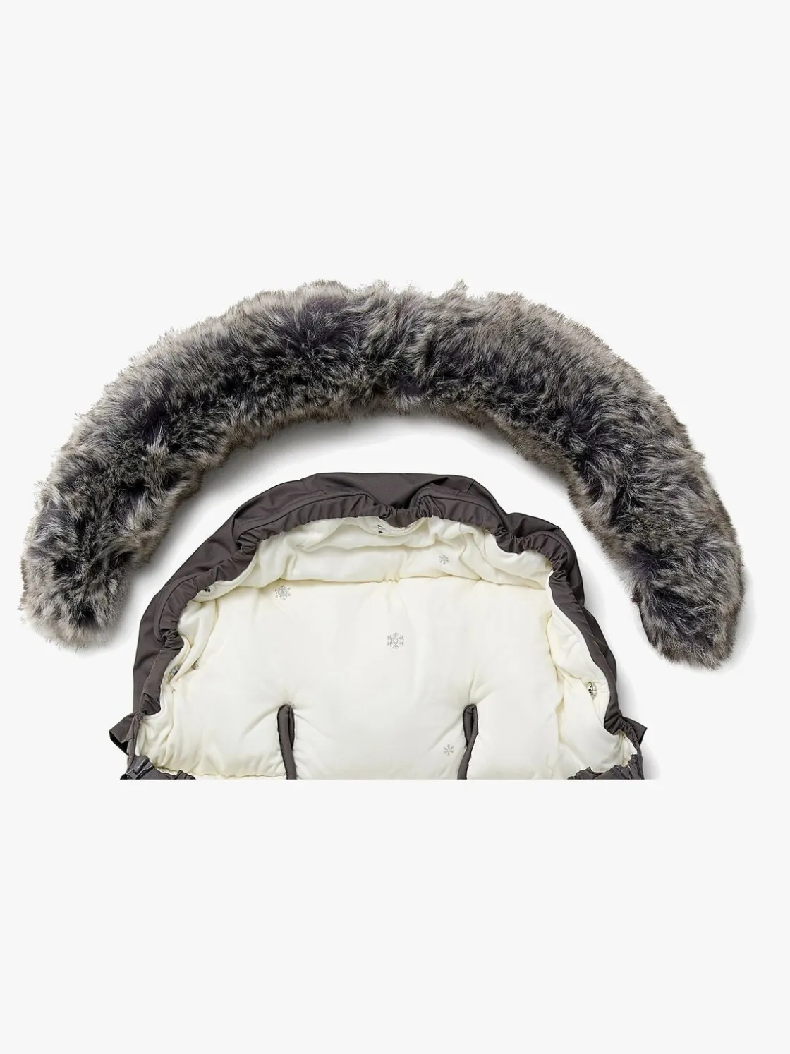 Køreposer|Beemoo Brisk Vinterkørepose, Grey/Snowflake Grå