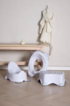 Beemoo Badeværelset-CARE Anti-Slip Potte, Toiletsæde og Skammel, Hvid