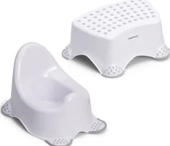 Badeværelset|Beemoo CARE Anti-Slip Potte & Skammel, Hvid