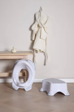 Badeværelset|Beemoo CARE Anti-Slip Toiletsæde & Skammel, Hvid