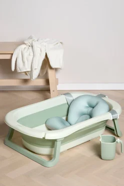 Badeværelset|Beemoo CARE Assist Badekar inkl. Badestøtte & Skyllekande, Soft Green Grøn