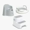 Badeværelset|Beemoo CARE Assist Potte, Toiletsæde & Skammel, White/Grey