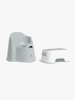 Badeværelset|Beemoo CARE Assist Potte & Skammel, White/Grey