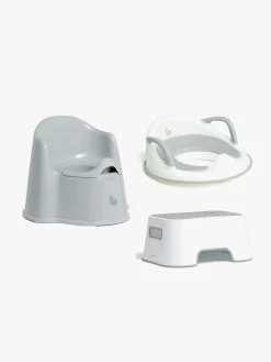 Badeværelset|Beemoo CARE Assist Potte, Toiletsæde & Skammel, White/Grey