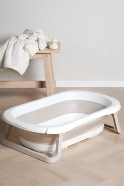 Badeværelset|Beemoo CARE Assist Sammenfoldeligt Badekar, White/ Beige