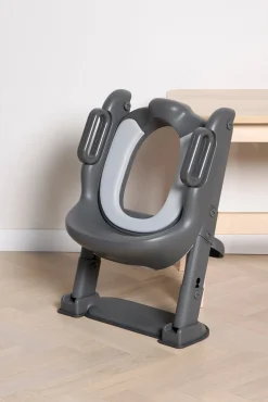 Beemoo Badeværelset-CARE Assist Toiletsæde med Stige, Deep Grey