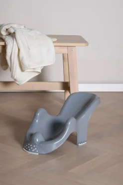 Badeværelset|Beemoo CARE Badekar med Stativ Inkl. Badestol & Badekåbe, Grey/Blue