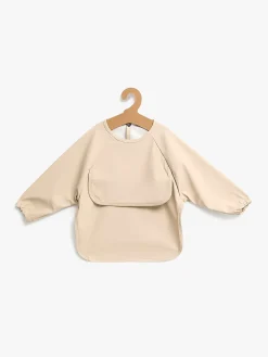 Spisetid|Beemoo CARE Bib  Langærmet Hagesmæk, Beige