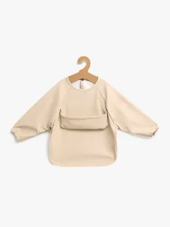 Spisetid|Beemoo CARE Bib  Langærmet Hagesmæk, Beige