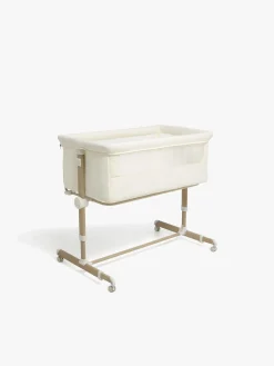 Børn Beemoo Børnesenge & Tilbehør-CARE Calm Bedside Crib, Nature/White