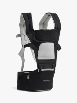 Bæreseler, Strækvikler & Bærestole|Beemoo CARE Carry Comfort Air 4-in-1 Bæresele & Hoftesæde, Black