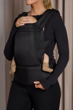 Bæreseler, Strækvikler & Bærestole|Beemoo CARE Dynamic Bæresele inkl. Regnslag, Sort