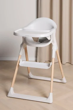 Højstole & Tilbehør|Beemoo CARE Harmony Højstol, White/Wood Hvid