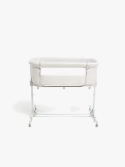 Børnesenge & Tilbehør|Beemoo CARE 2-i-1 Bedside Crib & Kravlegård, Light Grey
