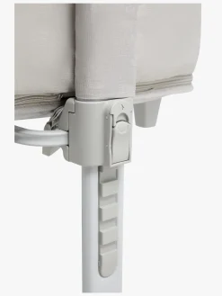 Børnesenge & Tilbehør|Beemoo CARE 2-i-1 Bedside Crib & Kravlegård, Light Grey