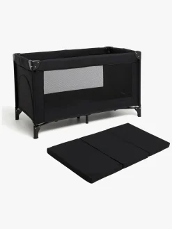 Børn Beemoo Børnesenge & Tilbehør-CARE QuickFold Weekendseng inkl. Madras, Black