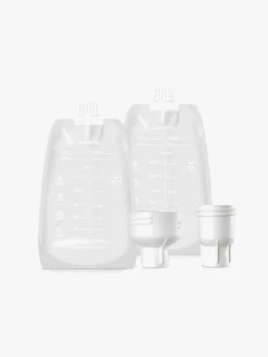 Amning|Beemoo CARE Single Elektrisk Brystpumpe inkl. Modermælksposer 180 ml 30-pak