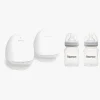 Beemoo Amning-CARE Wearable Elektrisk Brystpumpe Dobbelt inkl. Modermælksflaske 180 ml 2-pak