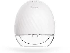 Amning|Beemoo CARE Wearable Elektrisk Brystpumpe Single inkl. Modermælksposer & Modermælksflaske 180 ml 2-pak