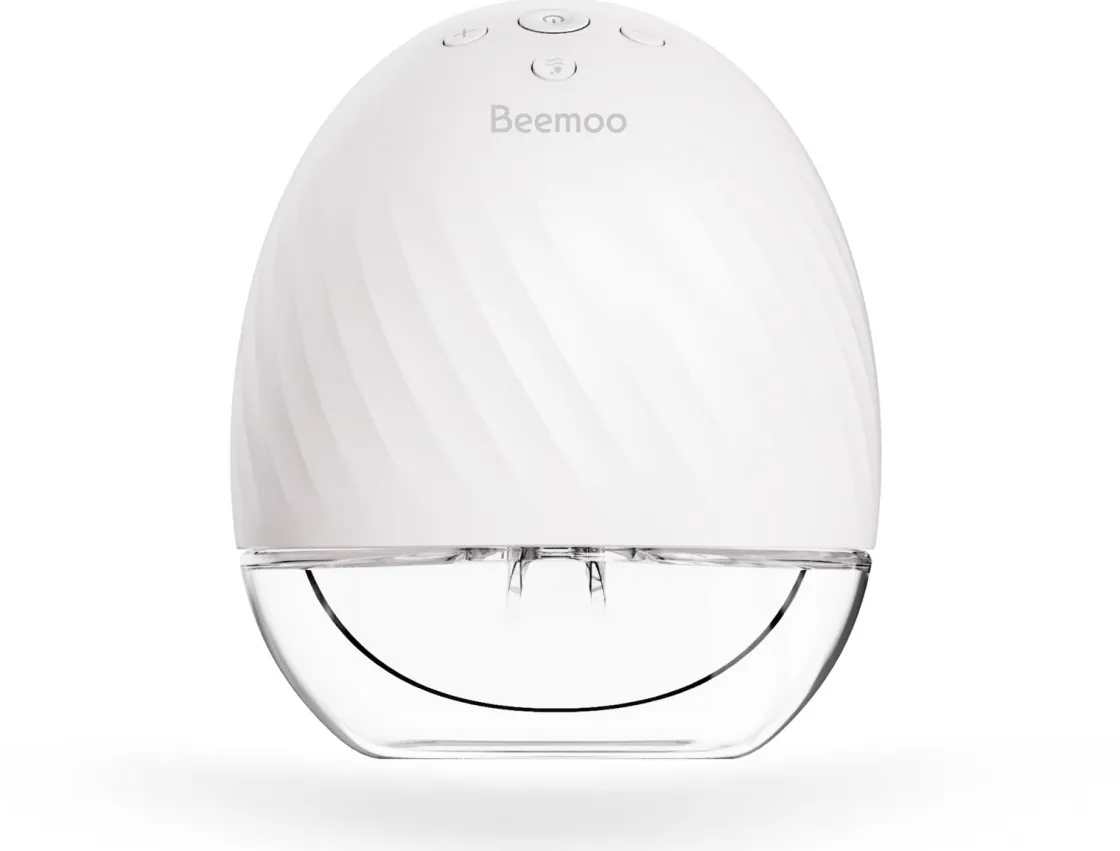 Amning|Beemoo CARE Wearable Elektrisk Brystpumpe Single inkl. Modermælksflaske 180 ml 2-pak