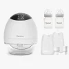 Amning|Beemoo CARE Wearable LED Elektrisk Brystpumpe Single inkl. Modermælksposer 30-pak & Flasker 2-pak