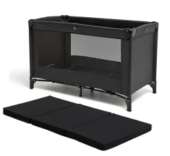 Børn Beemoo Børnesenge & Tilbehør-CARE Weekendseng inkl. Madras, Black