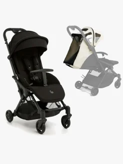 Beemoo Vognpakker-Easy Fly Lux 4 Klapvogn inkl. Breezy Kaleche, Jet Black/Off-White