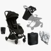 Vognpakker|Beemoo Easy Fly Lux 4 Klapvogn inkl. Tilbehørspakke, Jet Black