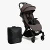 Vognpakker|Beemoo Easy Fly Lux 4 Klapvogn inkl. Padded Transporttaske, Gull Grey