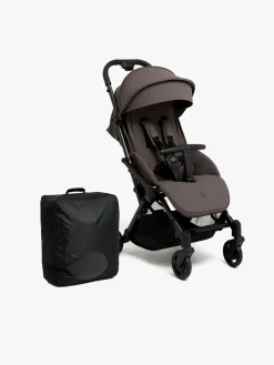 Vognpakker|Beemoo Easy Fly Lux 4 Klapvogn inkl. Padded Transporttaske, Gull Grey