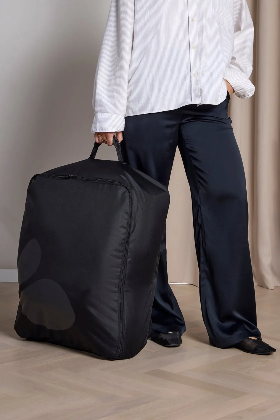 Vognpakker|Beemoo Easy Fly Lux 4 Klapvogn inkl. Padded Transporttaske, Gull Grey