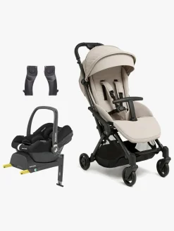 Vognpakker|Beemoo Easy Fly Lux 4 Klapvogn inkl Maxi-Cosi CabrioFix Autostol Baby & Base, Sand Beige