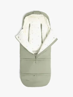 Køreposer|Beemoo Light Kørepose inkl. Forlængerdel, Green Eucalyptus Grøn